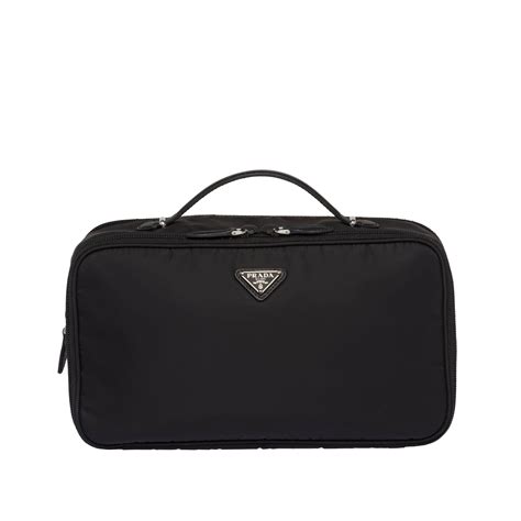 prada black nylon makeup bag|Prada cosmetic bag nylon.